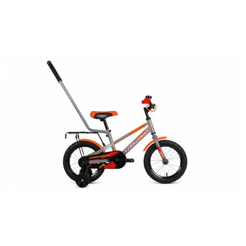 Велосипед FORWARD METEOR 14 (1 ск.) 2020-2021 серый/красный