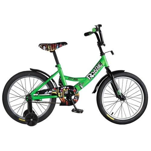 Детский велосипед 14" City-Ride Roadie зеленый