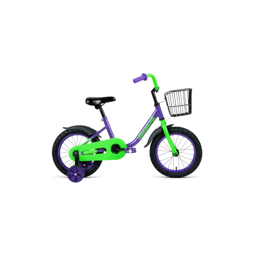 Велосипед FORWARD BARRIO 2022 фиолетовый IBK22FW14136 колеса 14