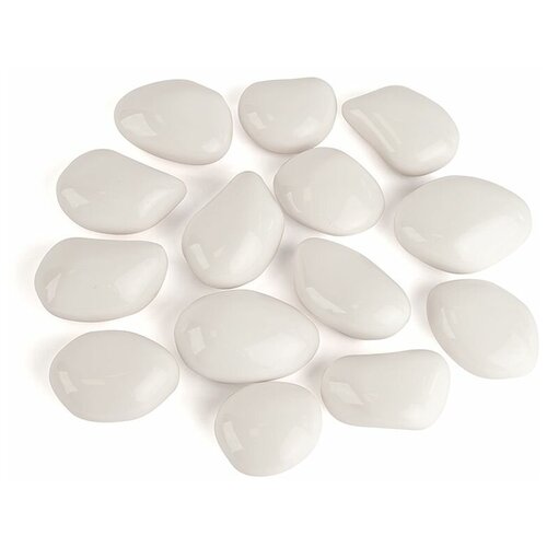 Набор Bioteplo из 14 керамических белых камней для биокаминов