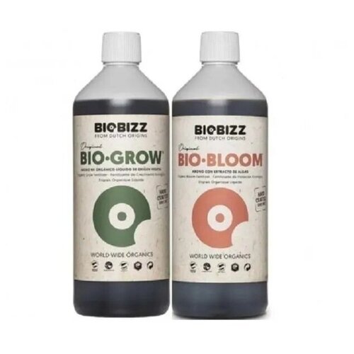 Комплект удобрений Biobizz (Bio-Grow 1л + Bio-Bloom 1л) 2шт в комплекте
