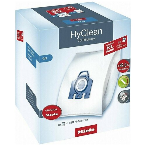 Мешки для пылесосов Miele GN HyClean 3D Blue. Фильтры для пылесосов Miele GN HyClean 3D Blue. Пылесборник для пылесосов Miele GN HyClean 3D Blue.