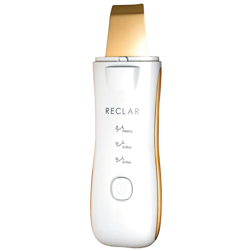 RECLAR Аппарат для ультразвуковой чистки лица Galvanic water peeler Gold