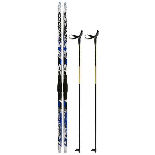 Бренд ЦСТ Комплект лыжный: пластиковые лыжи 200 см без насечек