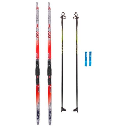 Бренд ЦСТ Комплект лыжный: пластиковые лыжи 190 см с насечкой