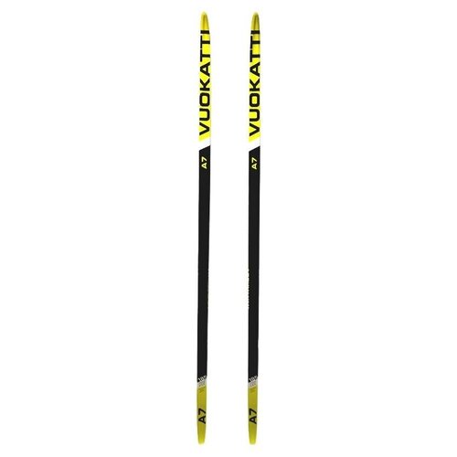 Лыжи беговые 190 см VUOKATTI Step Black/Yellow