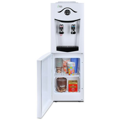 Кулер для воды с холодильником Ecotronic K21-LF white+black