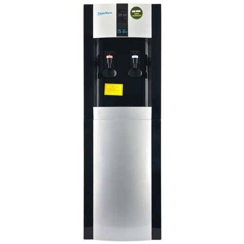 Кулер для воды Aqua Work 16-L/EN-ST серебристо-черный напольный / режим " Эко " / нагрев и охлаждение.