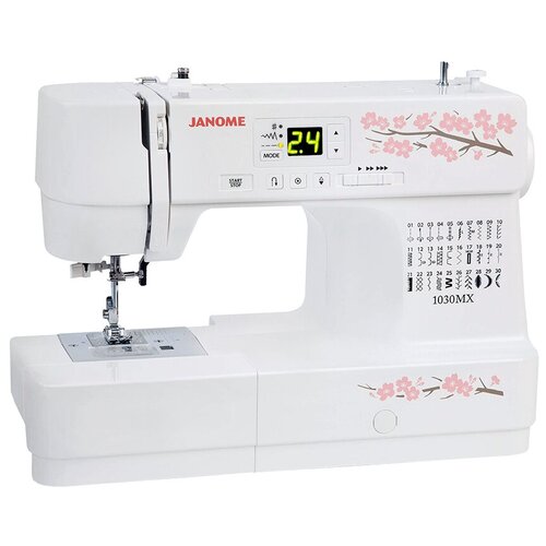Швейная машина JANOME 1030 MX белый/цветы