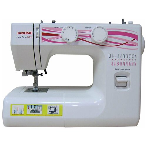 Швейная машина JANOME Sew Line 500 s белый