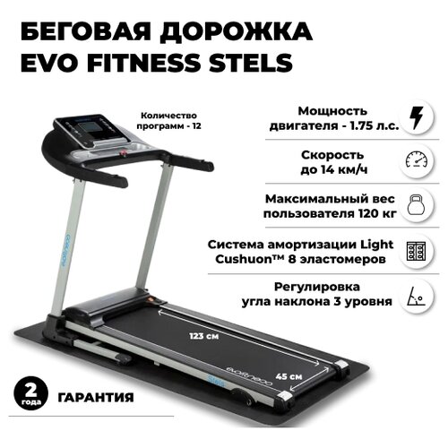 Беговая дорожка электрическая Evo Fitness Stels