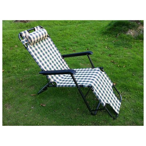 Кресло-шезлонг / Кресло складно садовое / для дачи / для отдыха / для рыбалки