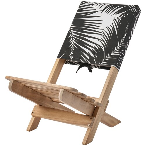 KÅSEBERGA косеберга пляжный стул для сада акация/черный белый