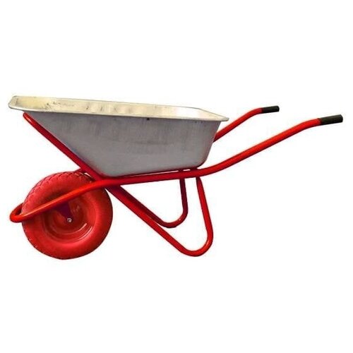 Тачка строительно-садовая с литым колесом оптимал Красная