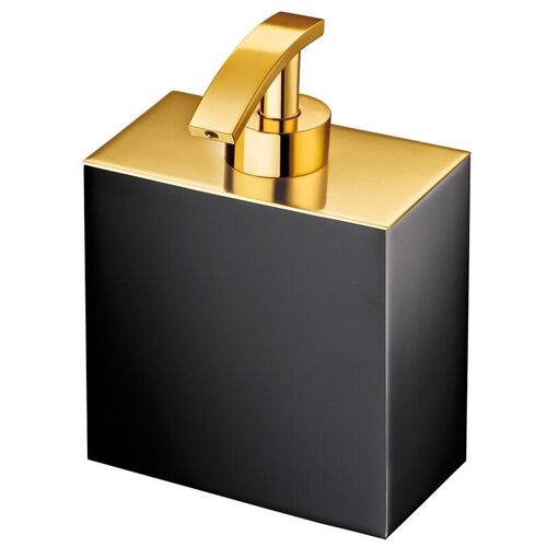 Дозатор для мыла настольный WINDISCH BLACK COLLECTION 90704NO черный/золото 60х100h150