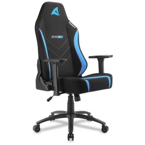 Игровое кресло Sharkoon Skiller SGS20 чёрно-синее (ткань