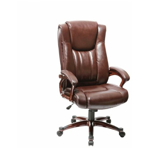 Кресло руководителя Easy Chair рециклированная кожа коричневая