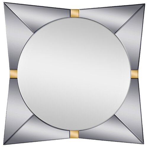 Зеркало квадратное с золотыми вставками Garda Decor 149656/1