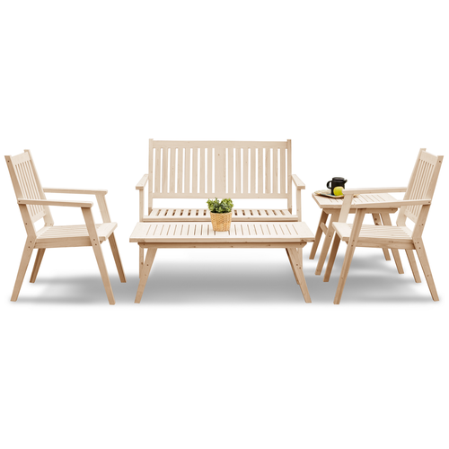 Комплект садовой мебели с креслами и диваном