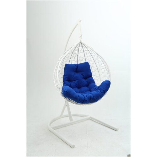 Кресло подвесное бароло белый/синий