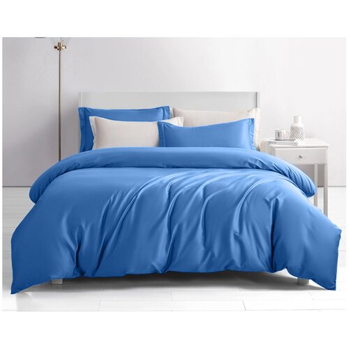 Комплект постельного белья MariaG Home Синий Королевский Хлопок 500TC