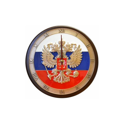 Настенные часы "Герб России" в подарочной упаковке