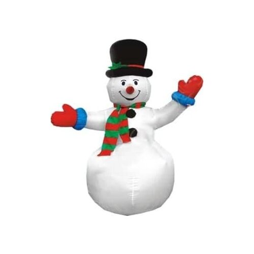 Новогодняя надувная фигура "Снеговик" / Надувной Снеговик на Новый год / Высота 1.8 м.