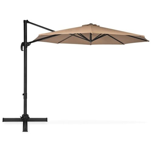 Садовый зонт римини D300 цвет капучино для кафе с боковой алюминиевой опорой