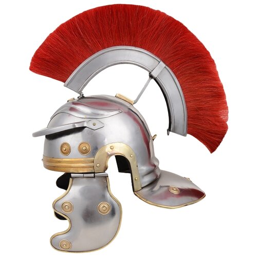 Шлем римского центуриона с красным плюмажем NA-36160