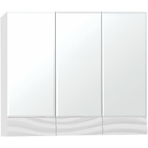 Зеркальный шкаф Style line Вероника 80 белый (4650134470598)