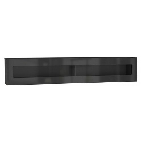 НК-мебель POINT ТИП-51 шкаф навесной Чёрный/Чёрный глянец