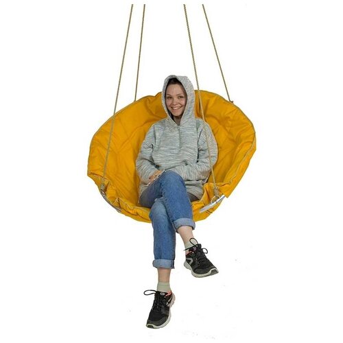 Подвесное кресло Yoto Finland желтое - 90 см