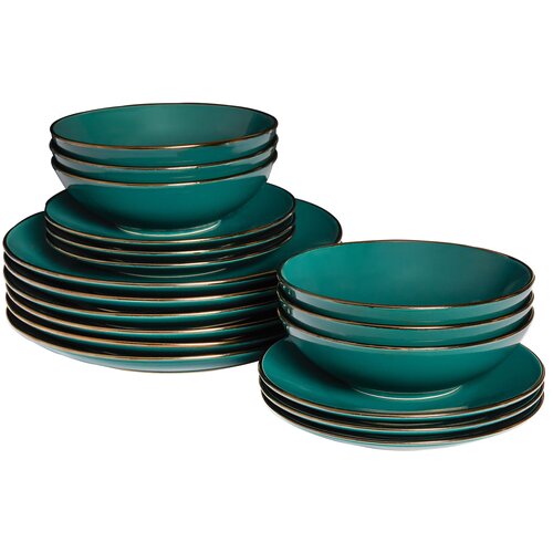 Набор керамической посуды на 6 персон "Ницца": набор тарелок для вторых блюд