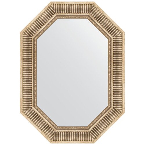 Зеркало в багетной раме - серебряный акведук 93 mm (57x77 cm) (EVOFORM)