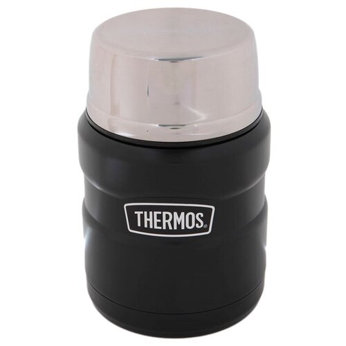 Thermos Термос для еды с ложкой Thermos SK 3000 BK Matt Black