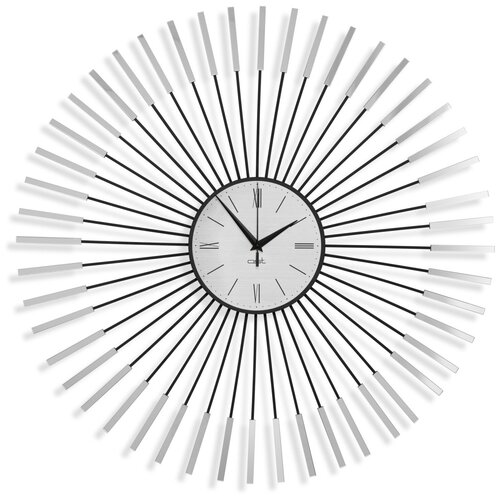 Часы настенные интерьерные Esthetic B большие металлические бесшумные для кухни