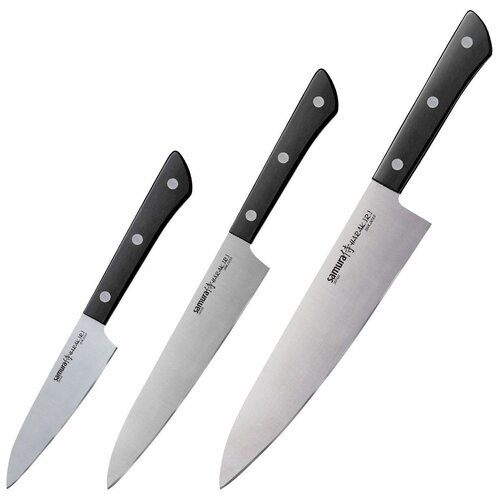 Набор ножей кухонных Samura HARAKIRI комплект из 3 ножей SHR-0220B