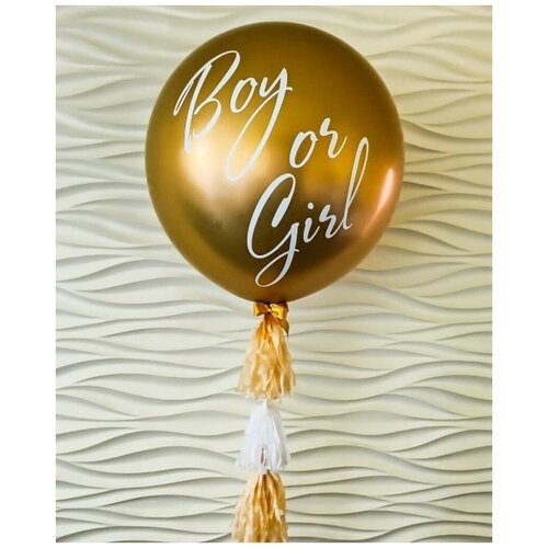 Гендерный шар (Boy or Girl)на тассел гирлянде