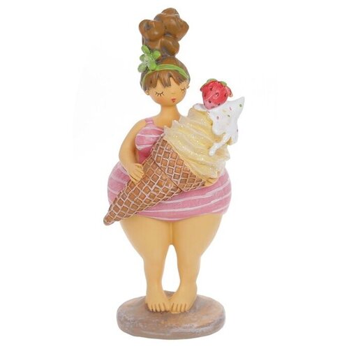 Декоративная фигурка "Дама с мороженным".
