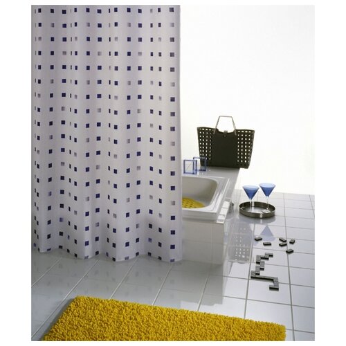 Штора для ванной комнаты RIDDER Dоminо синий/голубой 180*200