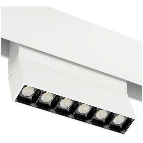 Трековый светодиодный светильник магнитный SPOT BLACK BOOK MAGNETIC S20 48V 8W 36° CRI90 OSRAM 3000-6000K Tuya Smart | Белый корпус L112хH110mm