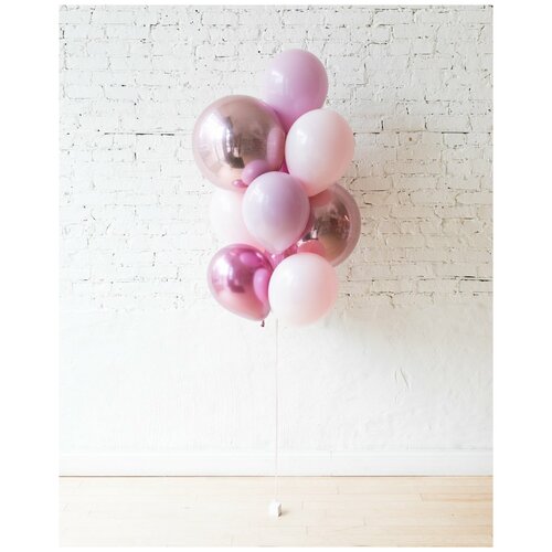 Связка воздушных шаров «Сферы Pink»