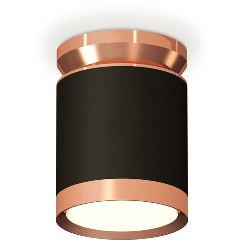 Комплект накладного светильника Ambrella Light XS8142035 SBK/PPG черный песок/золото розовое полированное GX53 (N8912