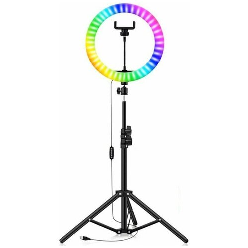 Кольцевая светодиодная цветная лампа RGB MJ36см