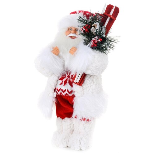 Новый Год Дед Мороз Maxitoys в Свитере со Снежинкой и Лыжами