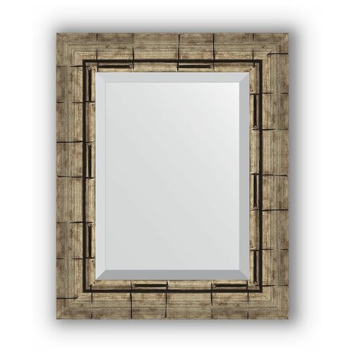 Зеркало 43х53 см серебряный бамбук Evoform Exclusive BY 1358