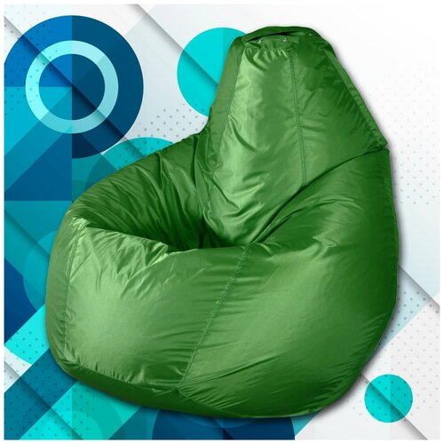 Кресло-мешок Груша Пазитифчик зеленая (оксфорд) 145x100 см