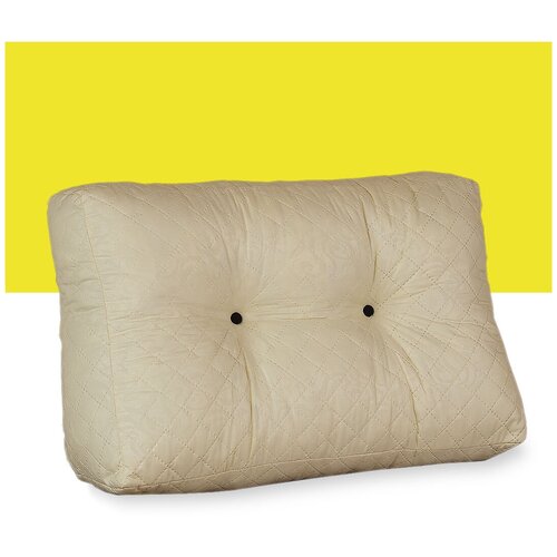 Большая диванная подушка для спины на диван на кровать для чтения и отдыха PillowPlace внутренняя без чехла 70х50х20/10 см