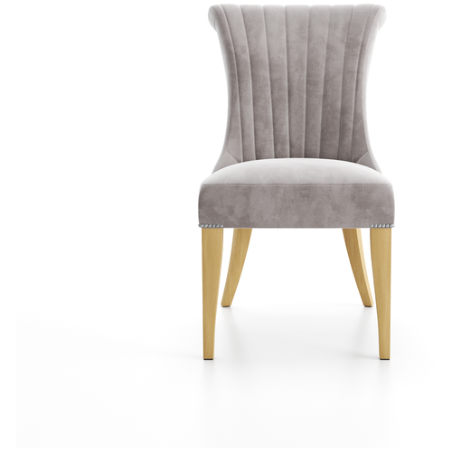 Дизайнерский стул "Oskar" без подлокотников/мебель для гостиной/53x65x85 см/ ножки массив дерева/ткань Микровелюр с покрытием watherprof