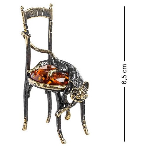 Фигурка Кот на стуле (латунь